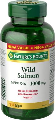 Nature's Bounty Wild Salmon & Fish oils 1000mg, 180 softgels