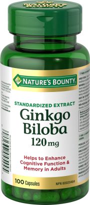 Nature's Bounty Ginkgo Biloba 120 mg, 100 Capsules