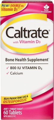 Caltrate with Vitamin D3, 60 Tablets