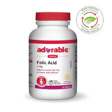 Wampole  Folic Acid 1 mg, 90 Tablets