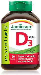 Jamieson Vitamin D3 400 UI, 90 Tablets