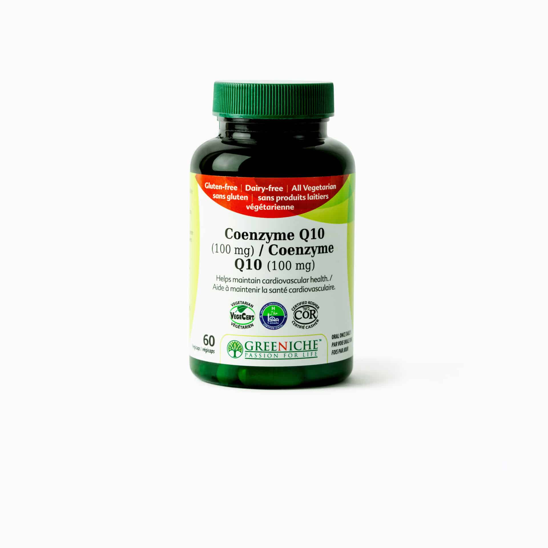 Greeniche Coenzyme Q10, 60 Vegi Capsules