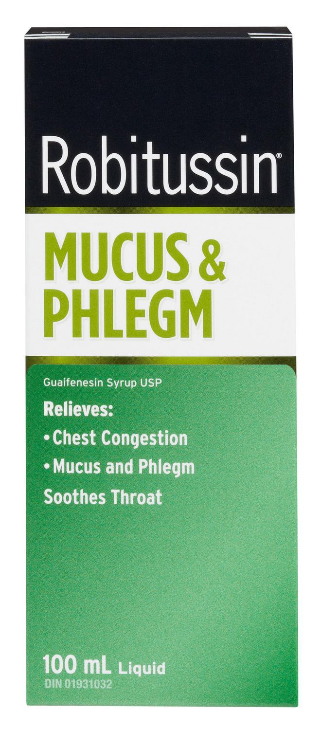 Robitussin Total 100mL liquid relieves chest congestion, mucus, and sooth throat
