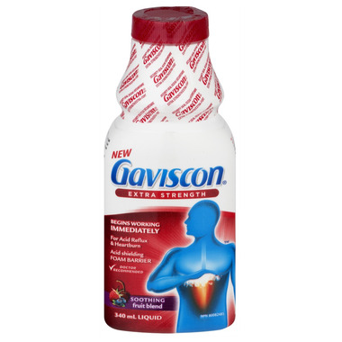 Gaviscon Extra Strength Soothing Liquid Fruit Blend
