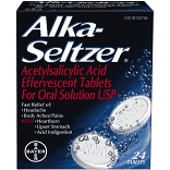 Alka-Seltzer Acetylsalicylic Acid Effervescent Tablets (24 tablets)