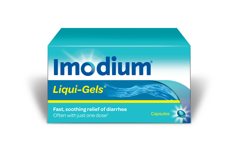 Imodium Liqui-Gels Fast Relief of Diarrhea with Loperamide Hydrochloride 6 Tablets