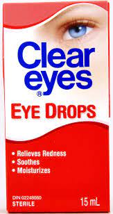 Clear Eyes 15mL eye drops relieve redness, soothe and moisturize