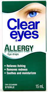 Clear Eyes Allergy 15mL eye drops relieve itching, redness, and moisturize