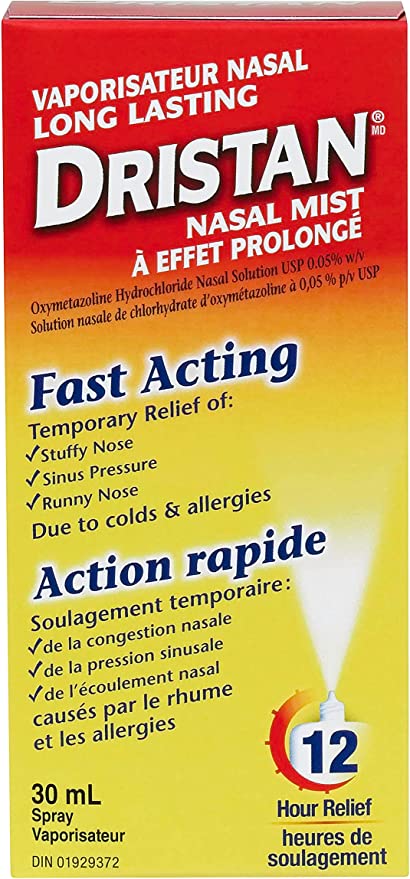 Dristan nasal mist long lasting relief for stuffy nose, sinus pressure, runny nose, 30 mL
