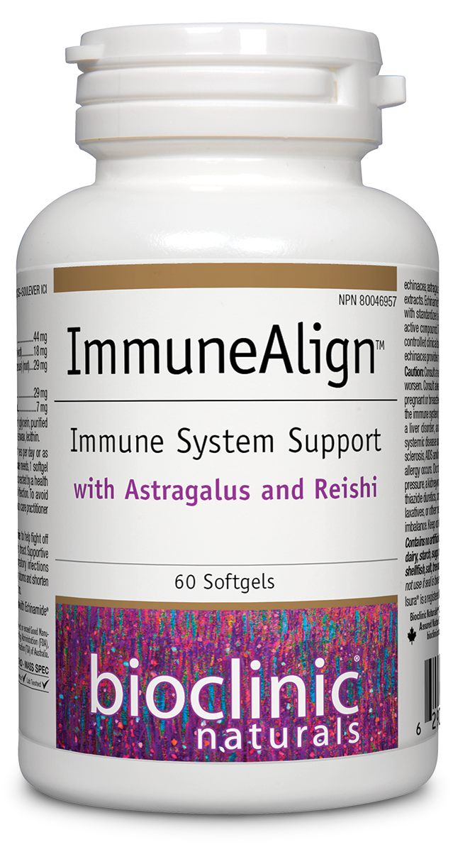 Bioclinic Naturals ImmuneAlign with astragalus and reishi, 60 softgels