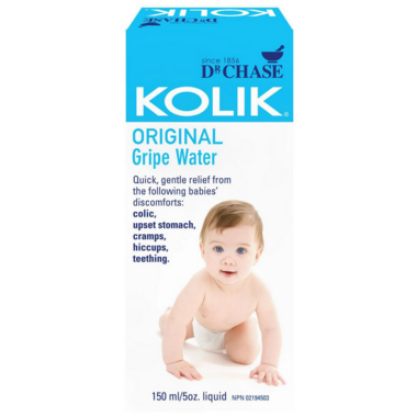 Kolik original gripe water for babies colic, cramps, hiccups, teething, 150 mL