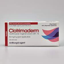 Clotrimaderm Clotrimazole Vaginal Cream USP 1%, 50 g with disposable applicators, antifungal agent