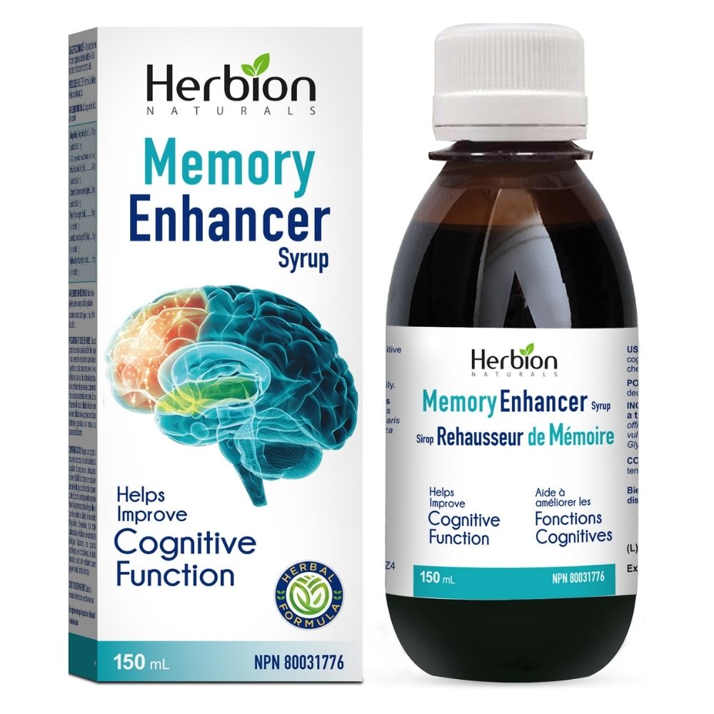 Herbion Naturals Memory Enhancer syrup, 150 ml, helps improve cognitive function