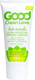Good Clean Love BioNude ultra sensitive water-based personal lubricant, 3 fl oz tube