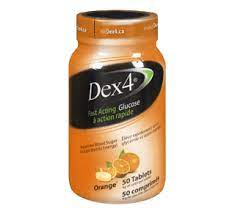 Orange-flavored glucose tablets for rapid blood sugar boost, 50 count