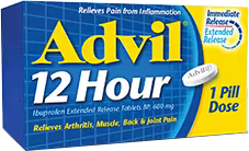 Extended release tablets for arthritis, muscle, back, and joint pain, 1 pill dose