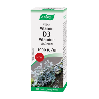 Vegan vitamin D3 tablets 1000 IU, 100 count