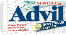Extra strength liquid gels for migraines, headaches, fever, muscle and joint pain