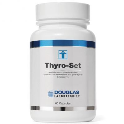 Douglas Laboratories Thyro-Set 60 capsules supports thyroid gland function bottle