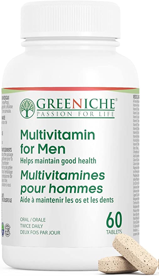 Greeniche multivitamin for men 60 tablets helps maintain good health