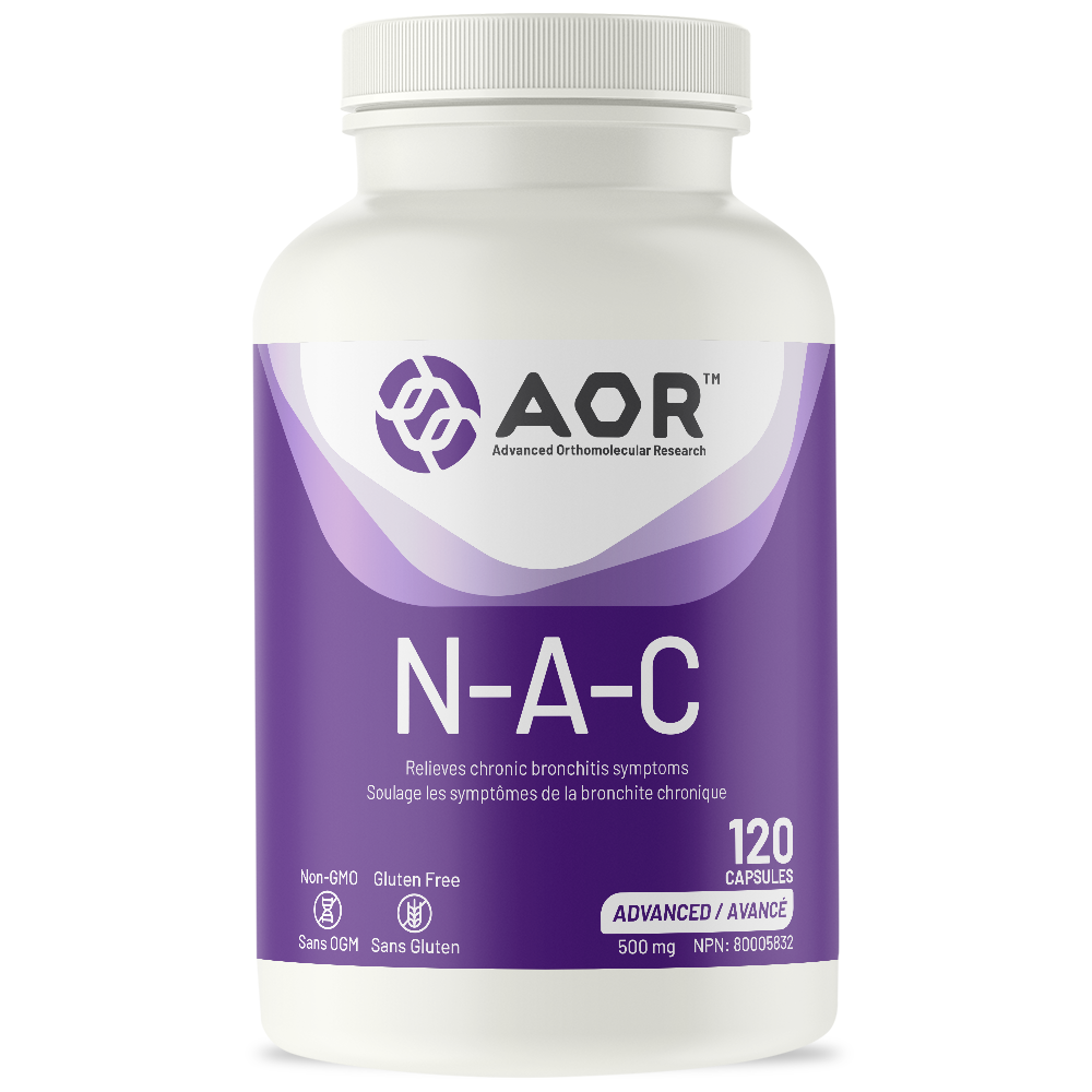 AOR N-A-C chronic bronchitis support capsules bottle