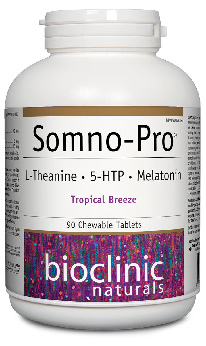 Somno-Pro chewable sleep support tablets bottle
