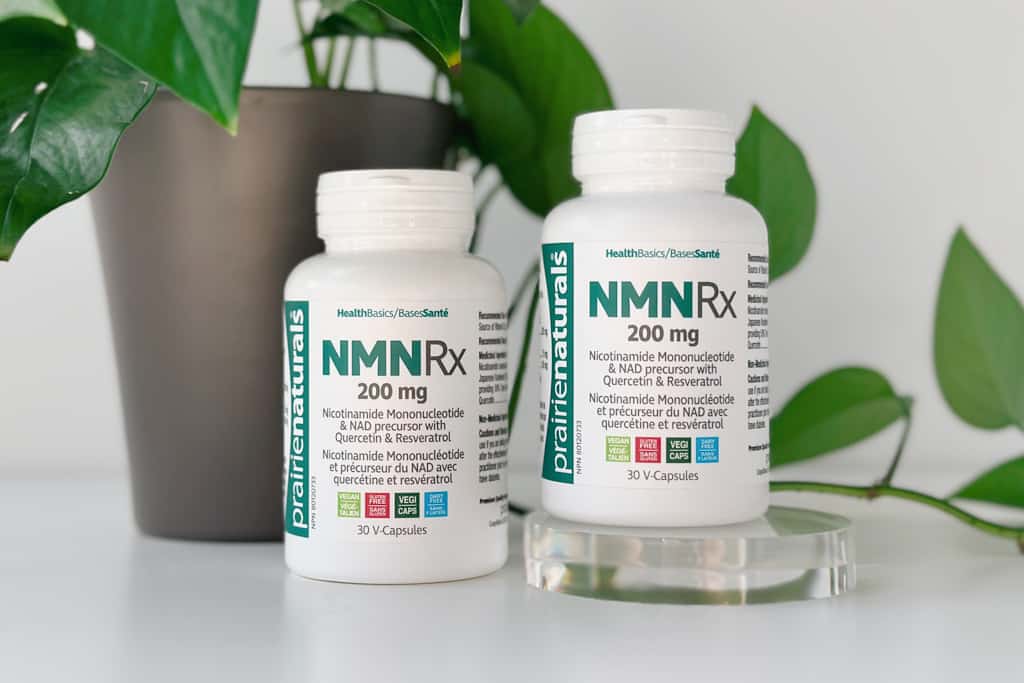 Prairie Naturals NMN Rx 200mg with quercetin and resveratrol, 30 V-capsules