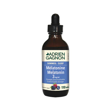 Adrien Gagnon melatonin liquid 110ml 3mg/ml for sleep support