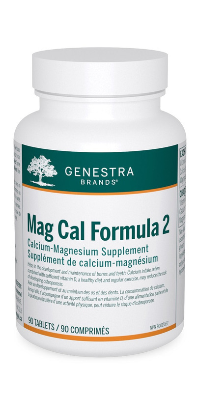 Genestra Mag Cal Formula 2 calcium-magnesium supplement, 90 tablets