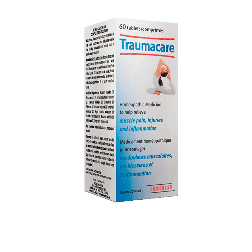 Traumacare 60 tablets for muscle pain, injuries, and inflammation relief