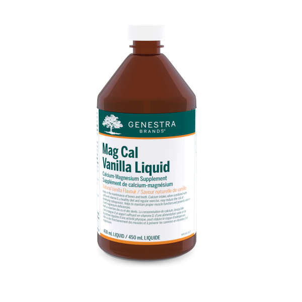 Genestra Mag Cal vanilla liquid 450ml calcium magnesium supplement