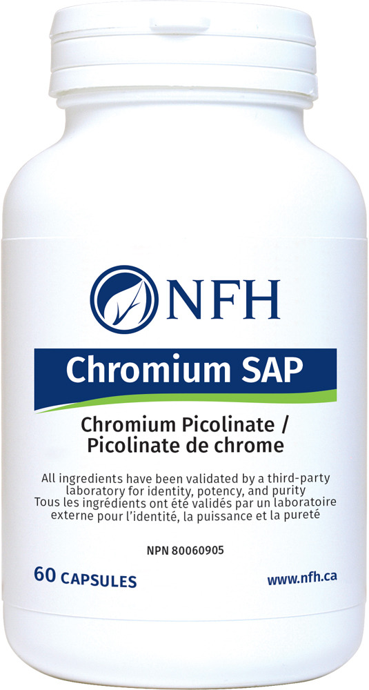 NFH Chromium SAP 60 capsules with chromium picolinate supplement