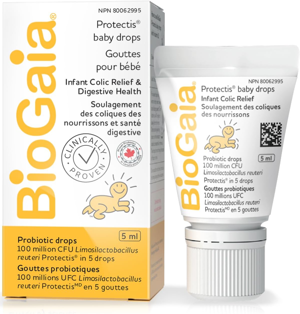 BioGaia Protectis baby drops box and tube for infant colic relief and digestive health