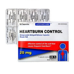 Apothecare Heartburn Control Omeprazole 20 mg (14 capsules)