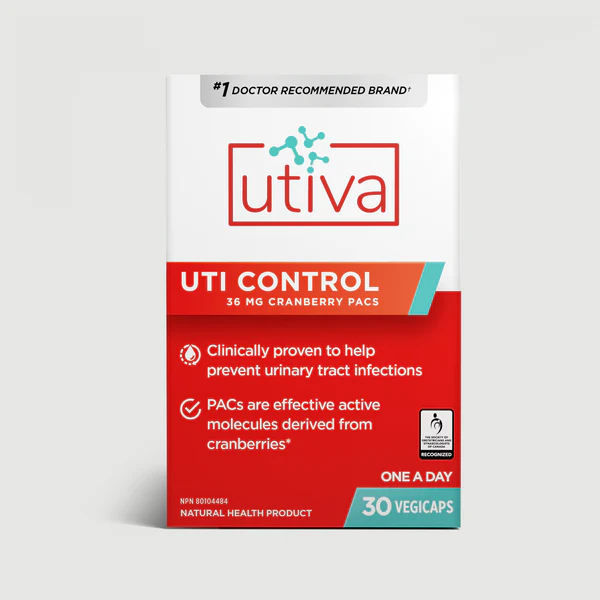 Utiva UTI Control, Cranberry PACS, 30 Vegi-Caps