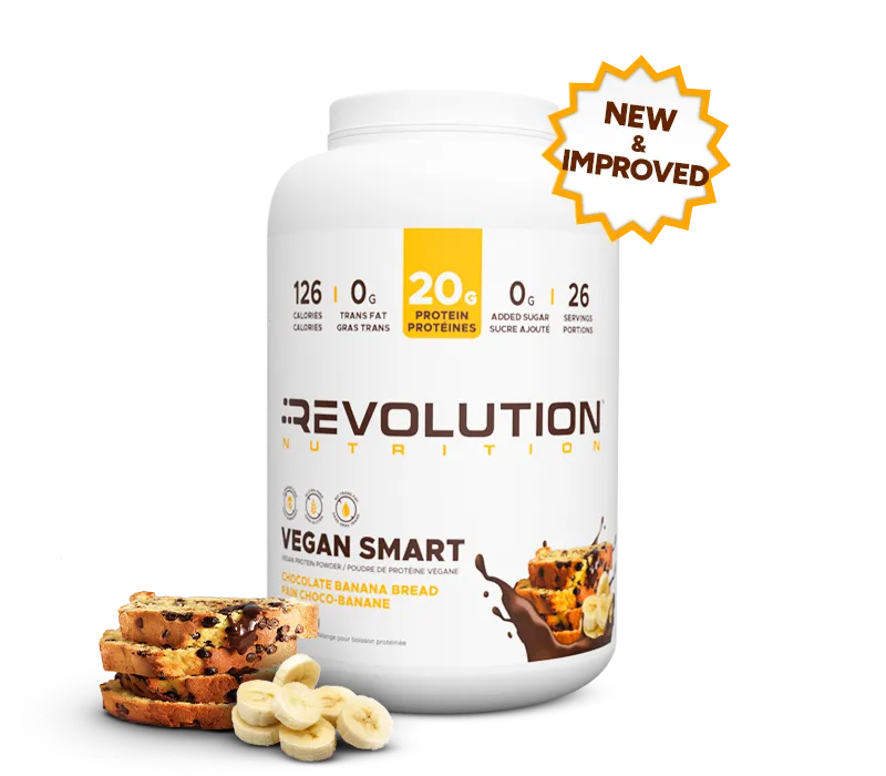 Revolution Nutrition Vegan Smart, Vegan Protein Powder, Chocolate Banana Bread 908 g