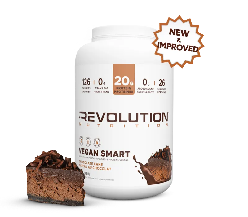 Revolution Nutrition Vegan Smart, Vegan Protein Powder, Chocolate Cake 908 g