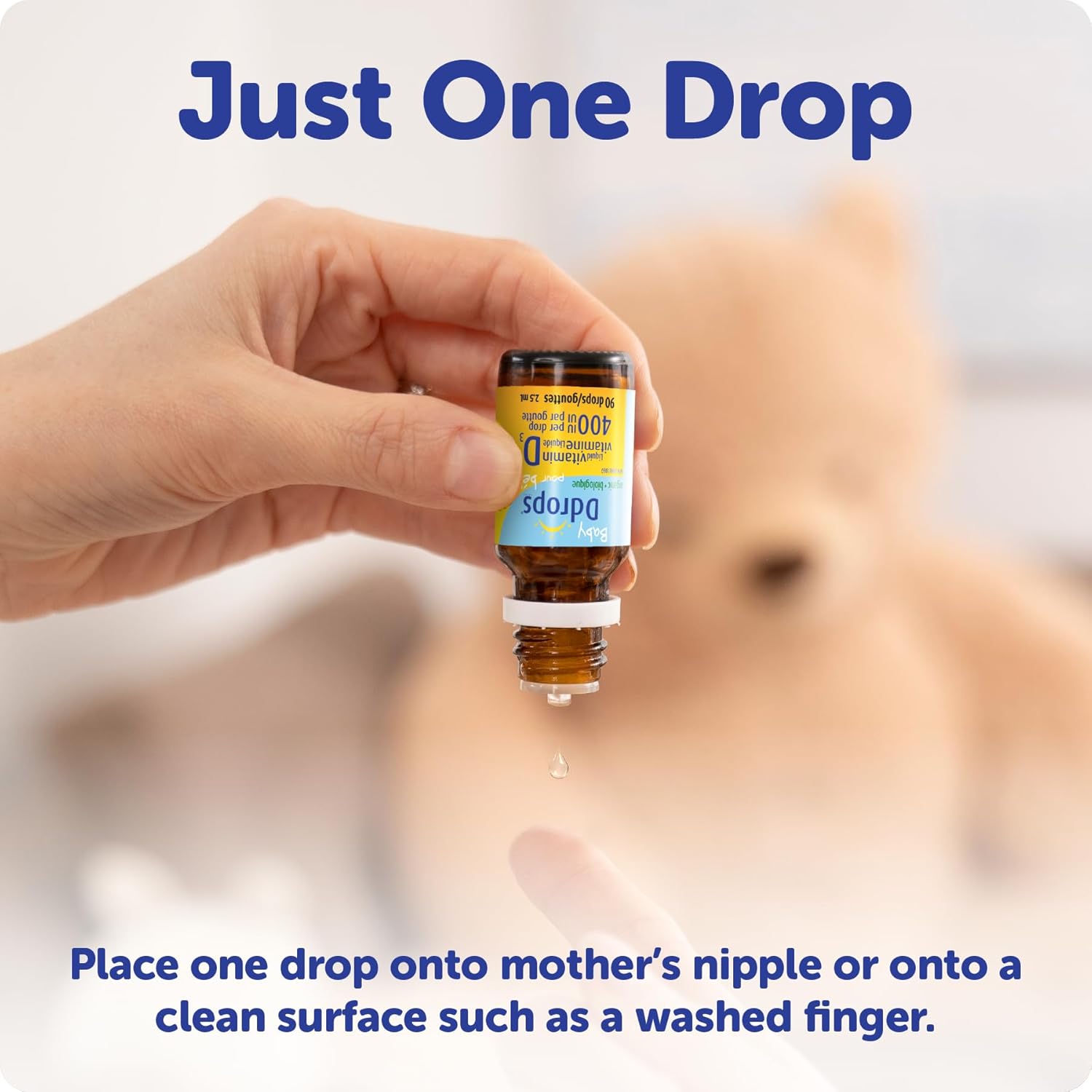Organic Baby Ddrops Vitamin D3 400 IU | Vitamin D Drops