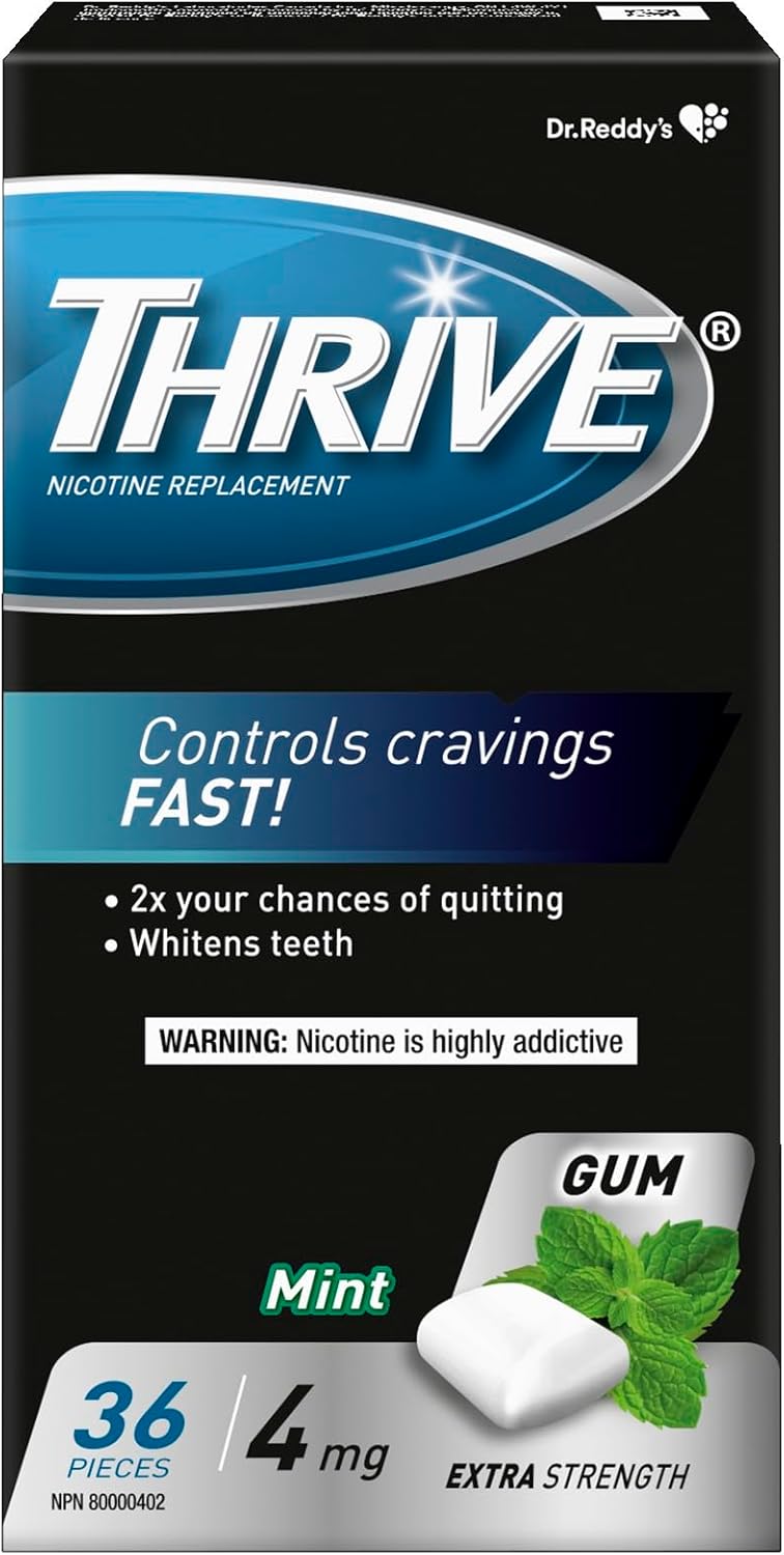 Thrive nicotine gum 4mg cool mint_Quiick Medicine
