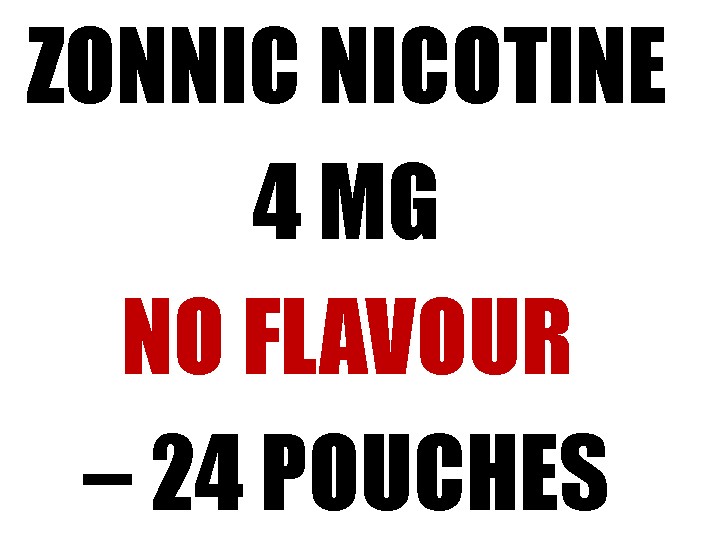 Zonnic Nicotine No Flavoured nicotine pouches 4mg